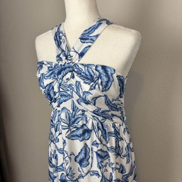 GRACE KARIN Dress Medium Floral Halter Resort Cruise Summer Pockets Sleeveless - Picture 5 of 11